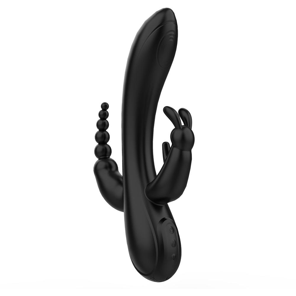 Rabbit silicone female trident vibrator 12 frequency USB charging