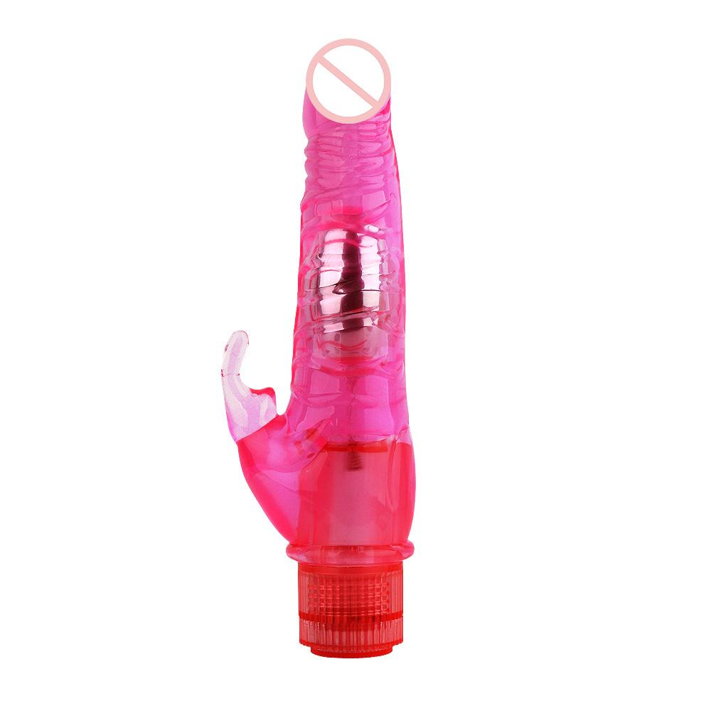 Rabbit Single Shock Female Masturbation Transparent Vibrating Rod