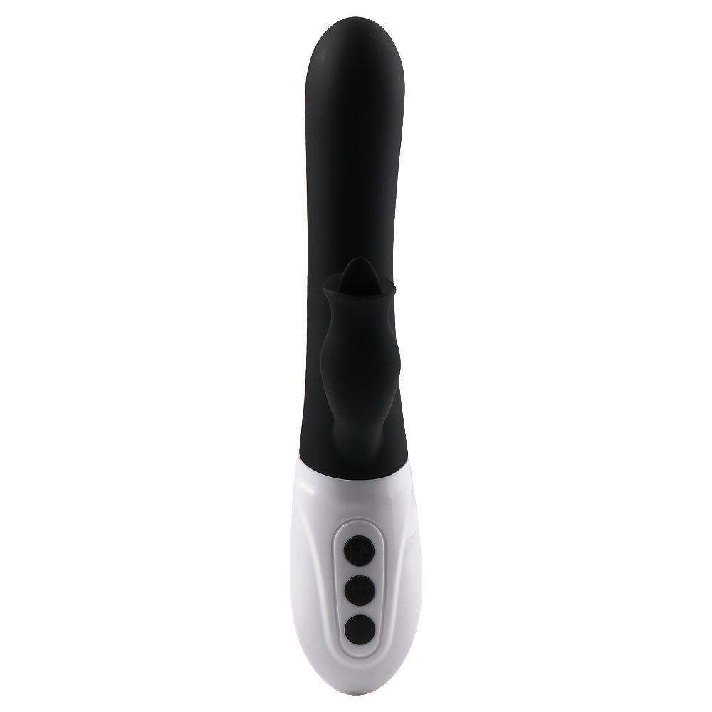 Rabbit vibration shaking silicone rod+tongue licking