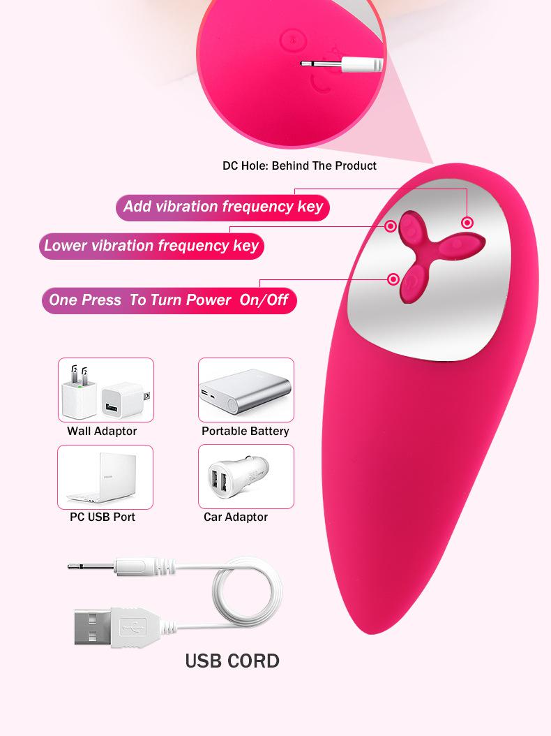 Rechargeable small jump egg portable female masturbator