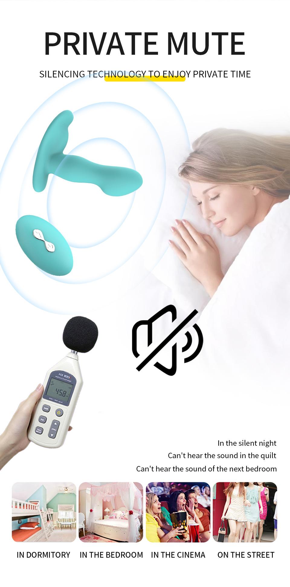 Remote controlled prostate anal massage vibrator