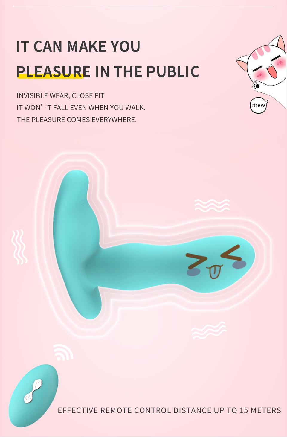 Remote controlled prostate anal massage vibrator