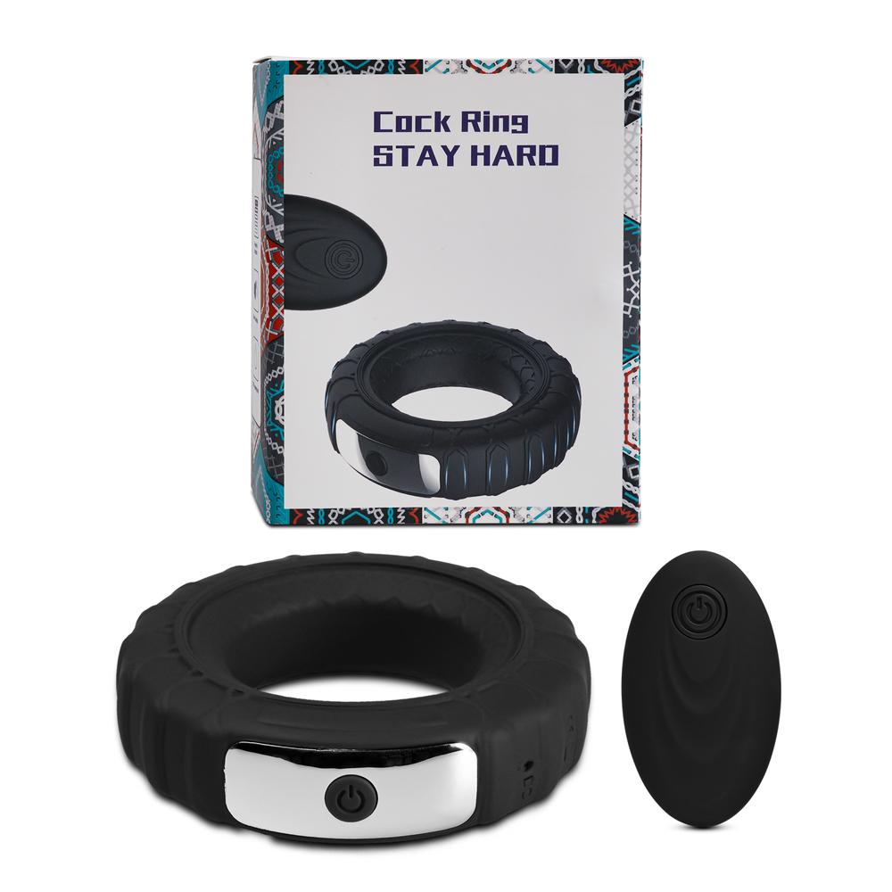 10 Speeds Remote Control Silicone Vibrating Cock Ring ( 2 Motors )