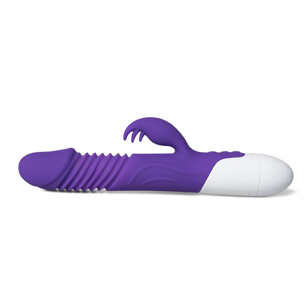 12-Speed Purple Color Silicone Thrusting Vibrator with Heating Function ( Type I )