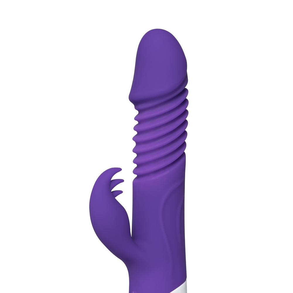12-Speed Purple Color Silicone Thrusting Vibrator with Heating Function ( Type I )