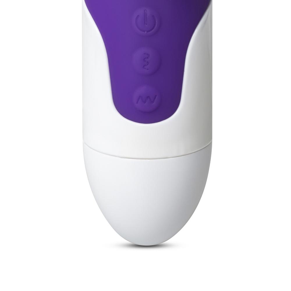 12-Speed Purple Color Silicone Thrusting Vibrator with Heating Function ( Type II )