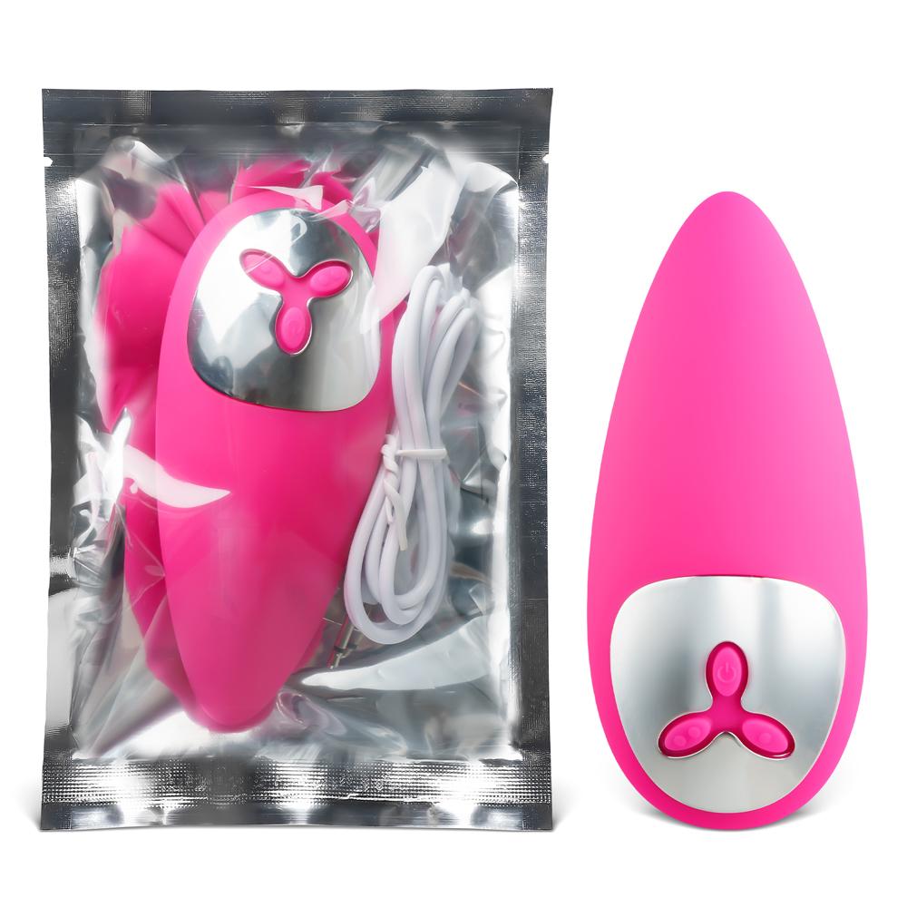 12 Speeds USB Rechargeable Magenta Color Vibrating Tongue