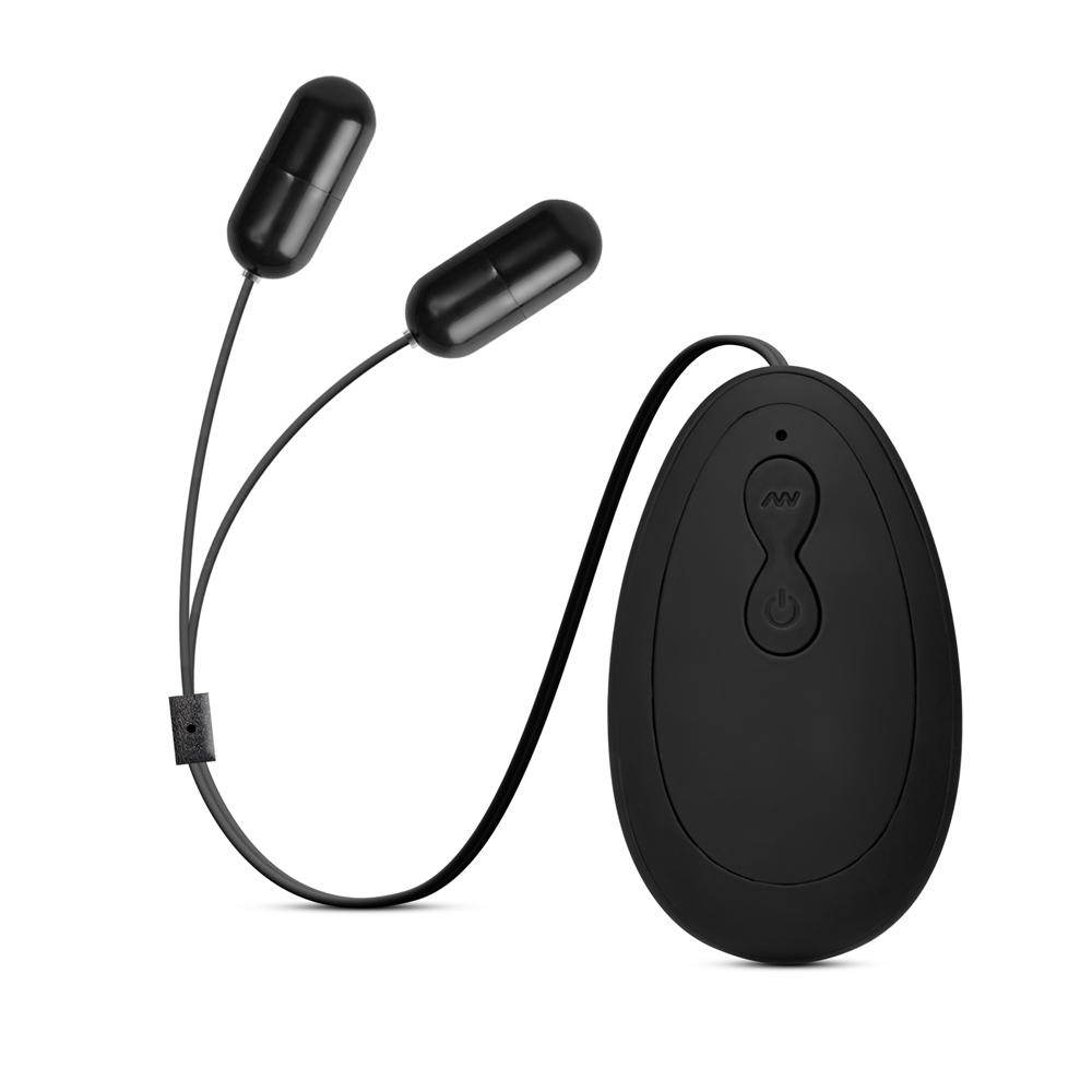 20 Speeds Black Color Penis Trainer with 2 Vibrators (Type II)