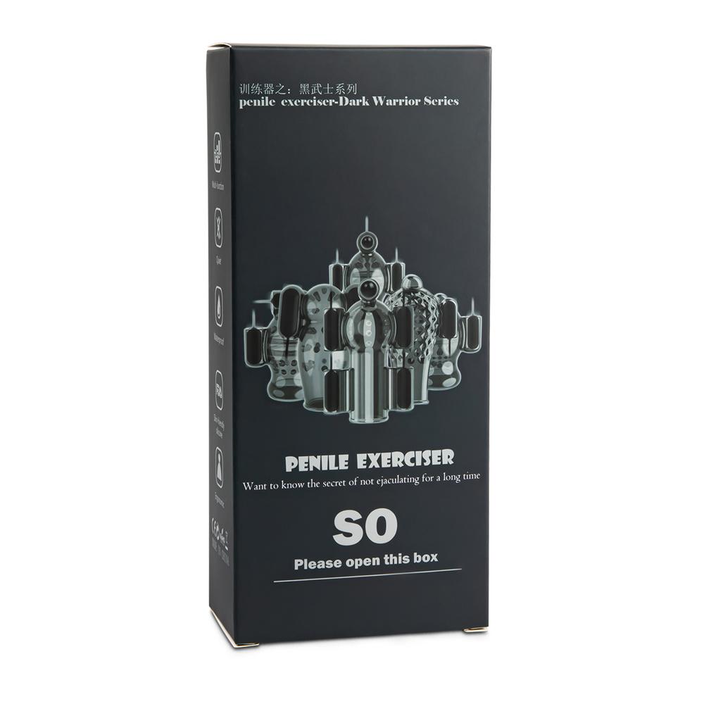 20 Speeds Black Color Penis Trainer with 2 Vibrators (Type II)