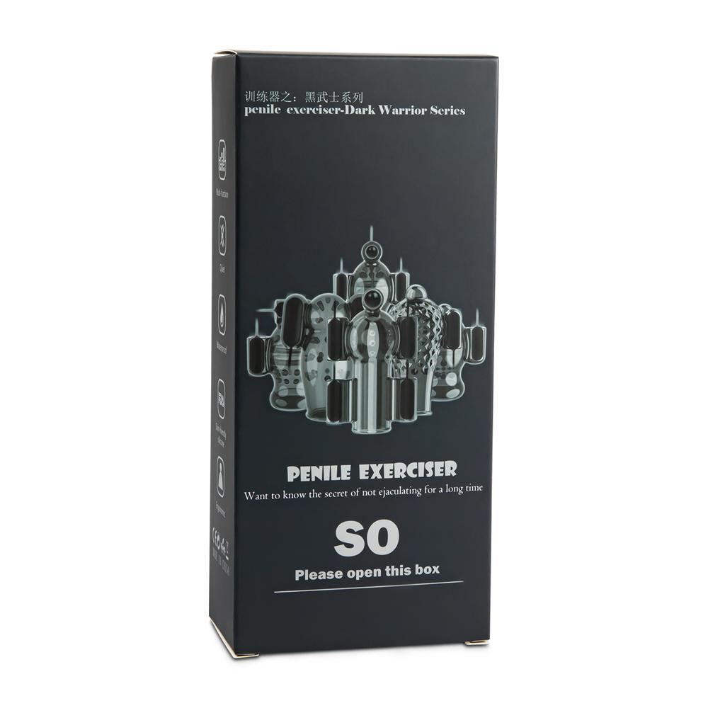 20 Speeds Black Color Penis Trainer with 2 Vibrators (Type III)