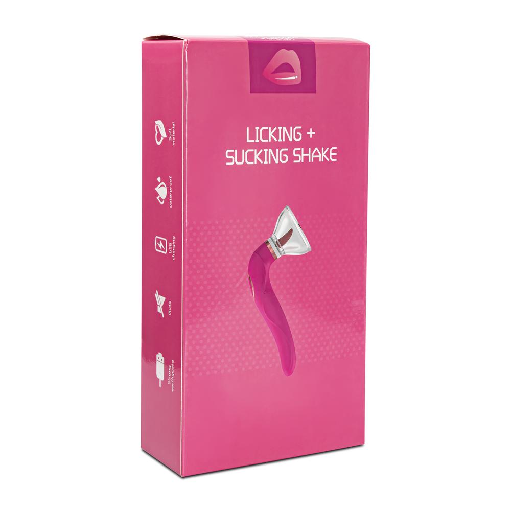 8 Speeds Purple Color Clitoral Sucking & Licking Vibrator with Tongue ( Long Size Version )
