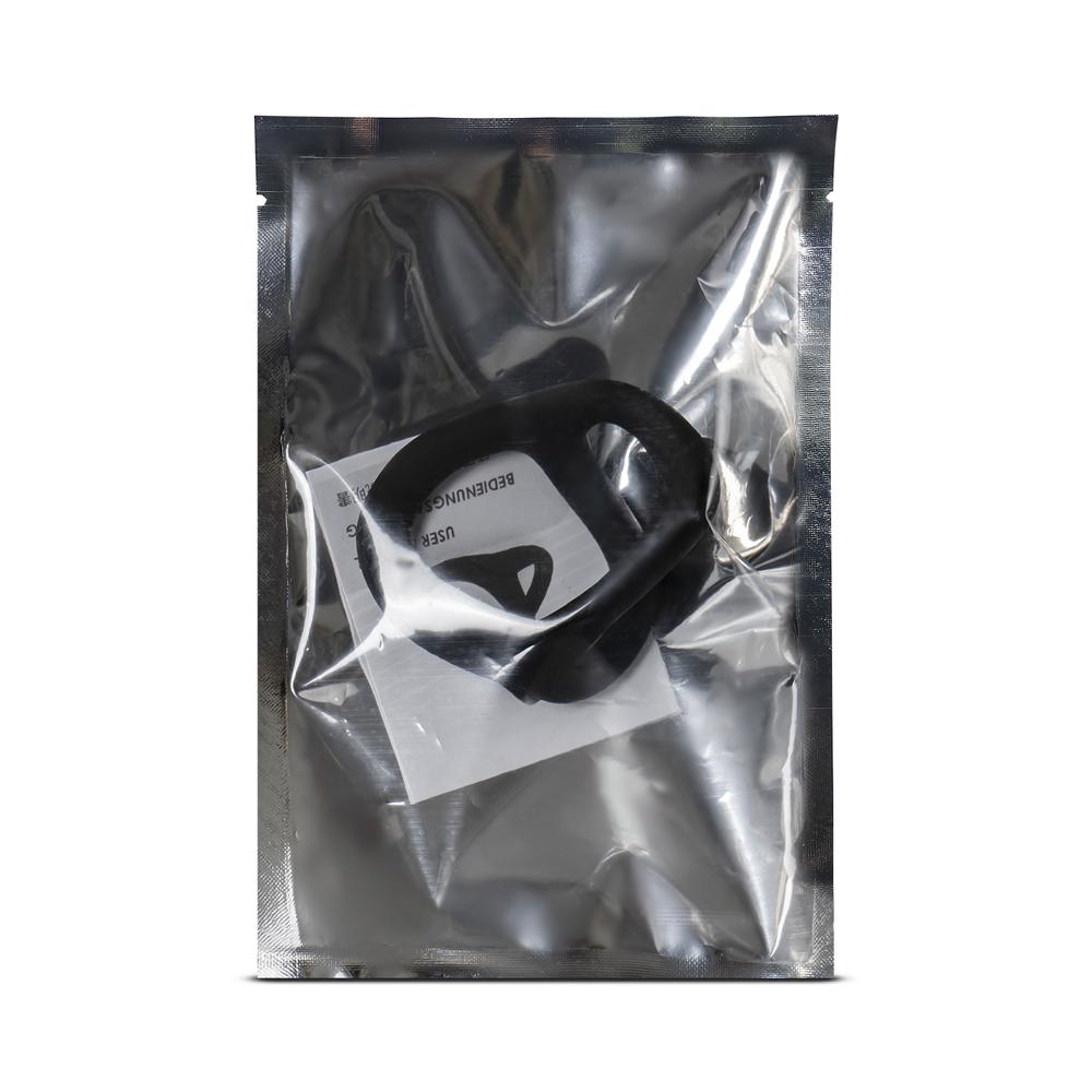 Black Color 3 in 1 Ultra Soft Cock Ring for Erection Enhancing Type I