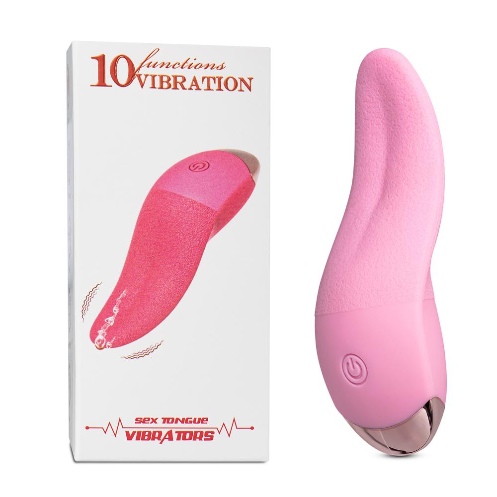 Pink Color 10-Speed Vibrating Tongue Type II
