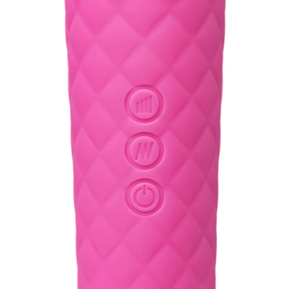Pink Color 20-Speed Strong Vibrating Rechargeable Wand Massager (USB Recharging)