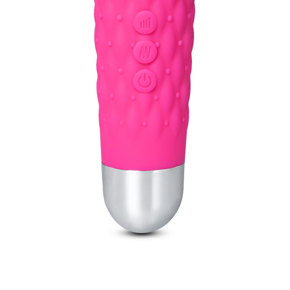 Popular Pink Color 9 Speeds Rechargeable Silicone Wand Massager