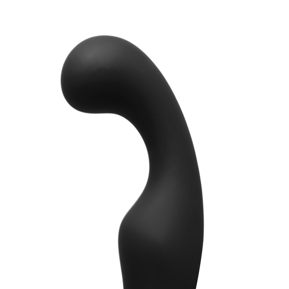 Remote Control 10-Speed Rechargeable Black Color Silicone Prostate Massager (Type III)