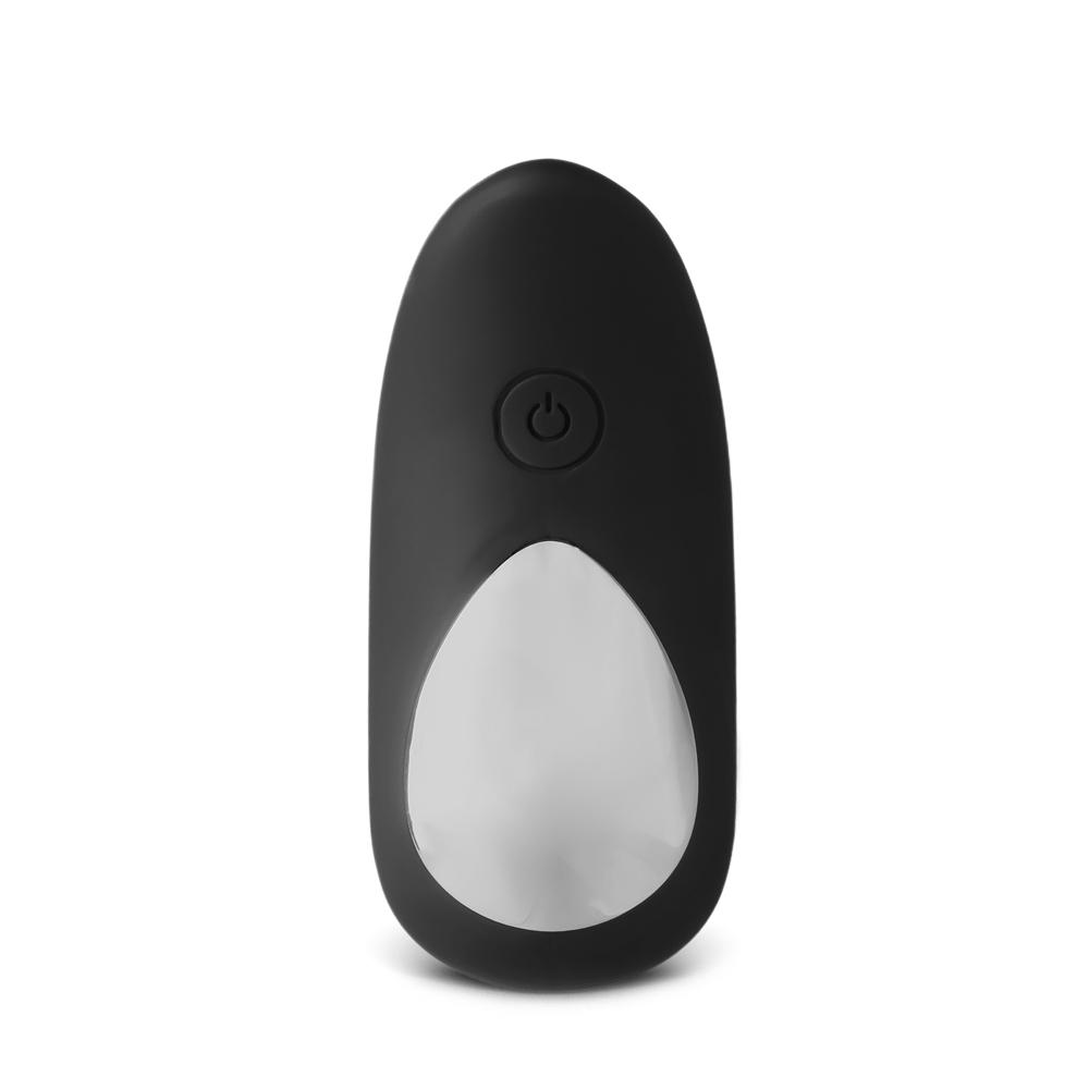 Remote Control 10-Speed Rechargeable Black Color Silicone Prostate Massager (Type III)
