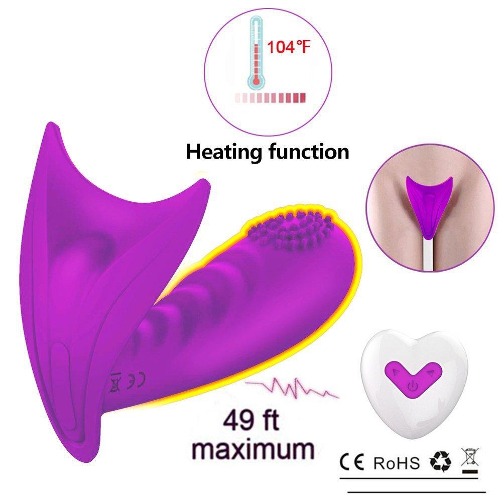 Silicone 7-band wireless remote control strap on butterfly female massage and masturbation device