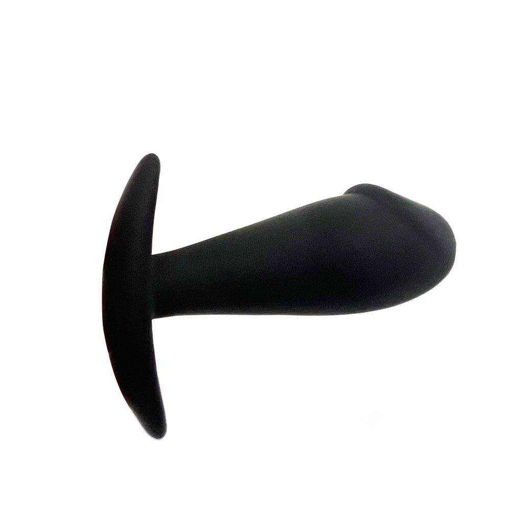 Silicone simulated penis SM anal plug