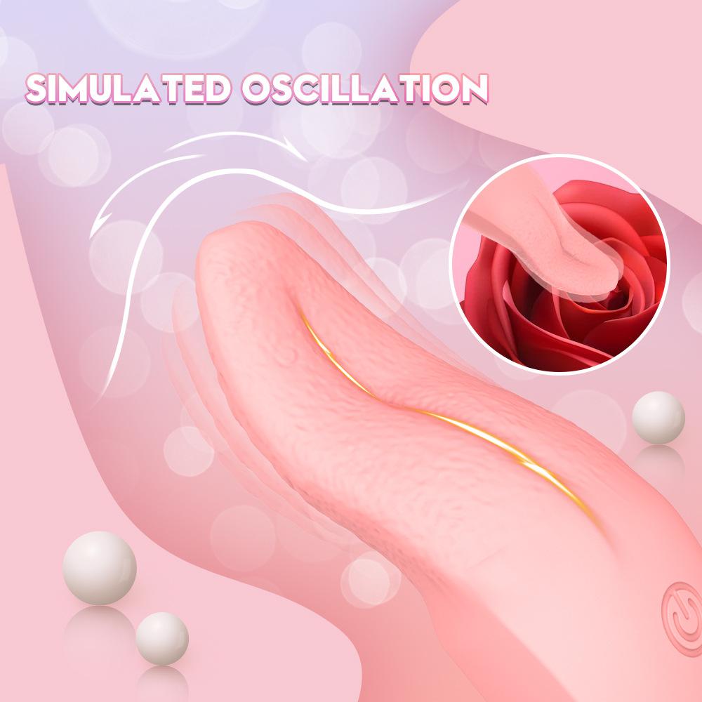 Simulated tongue vibration 12 frequency female masturbation massage