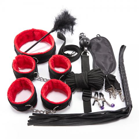 10 piece woven strap Bondage set