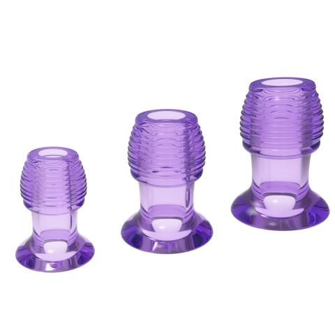 New threaded hollow anal plug 3 size
