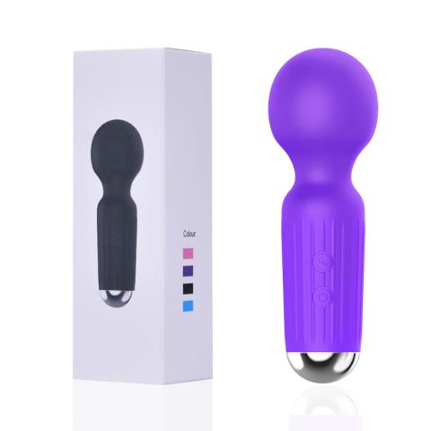 Silicone USB Charging 20 Frequency Vibration Mini AV Stick Women's Fun Masturbation Massage Stick