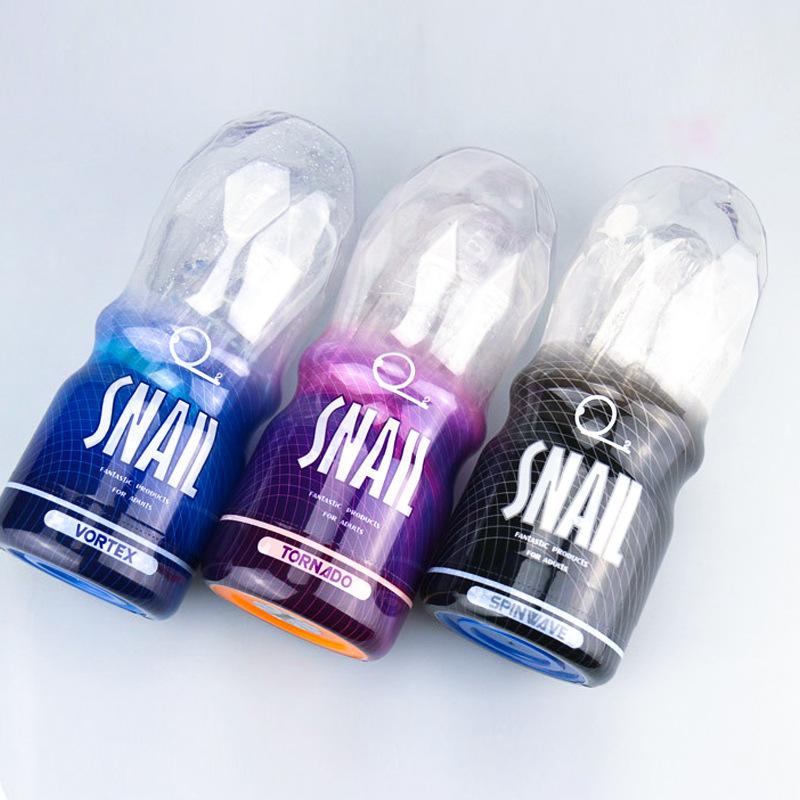 Snail Transparent Aircraft Cup Male Penile Exercise Device
