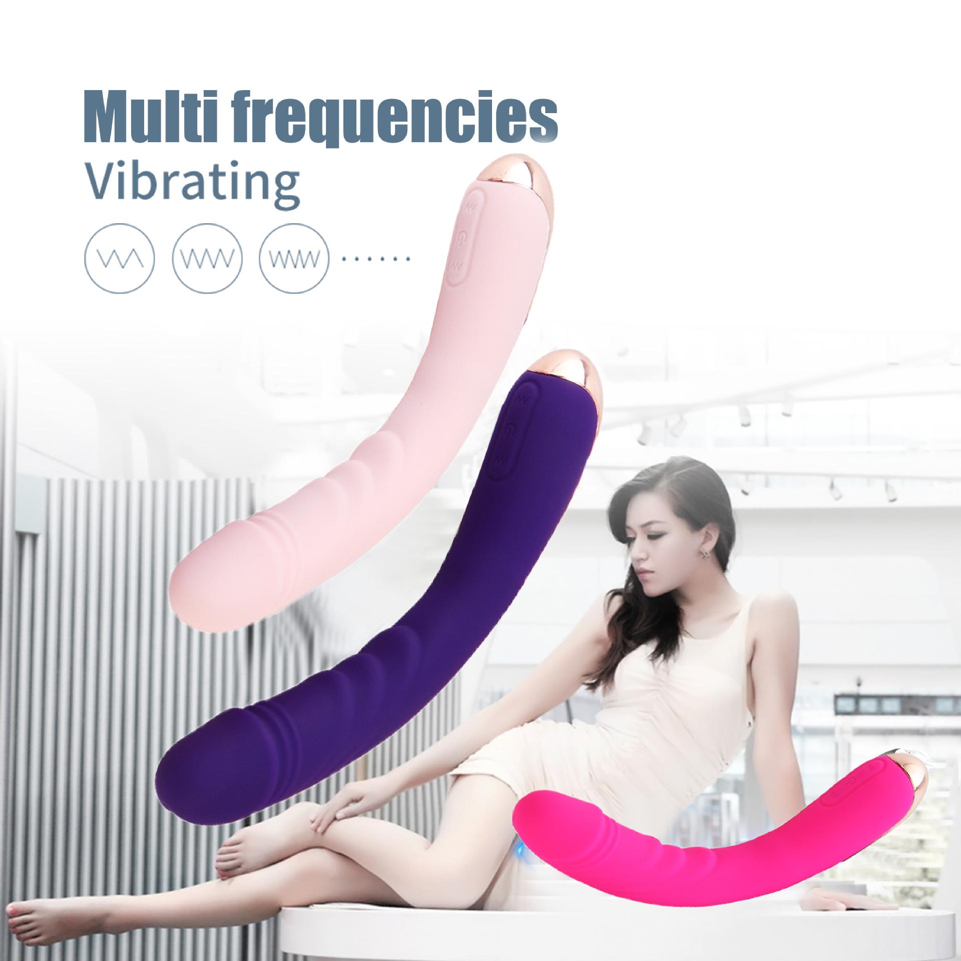 Soft female vibrator, flexible ,30 frequency,USB charging