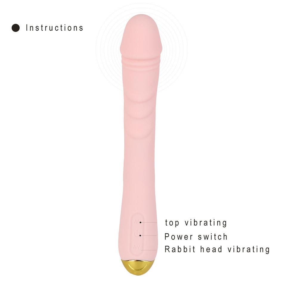 Soft female vibrator, flexible ,30 frequency,USB charging