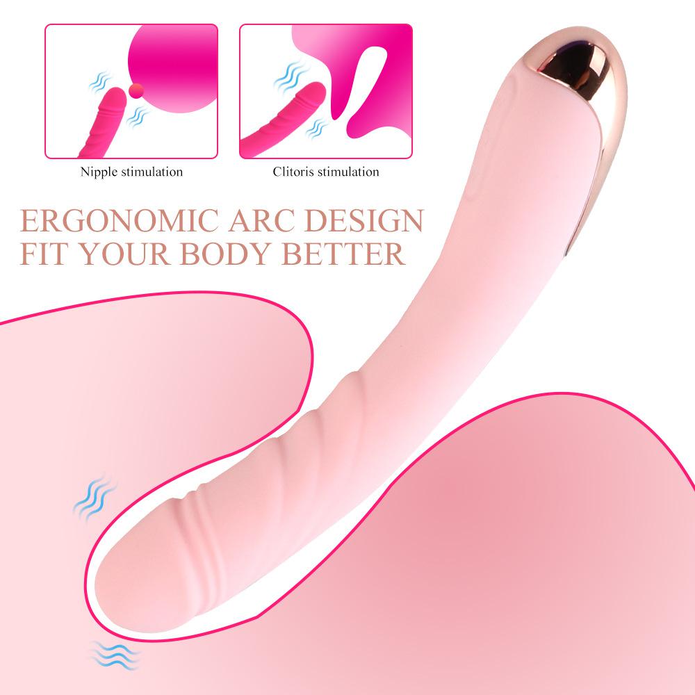 Soft female vibrator, flexible ,30 frequency,USB charging