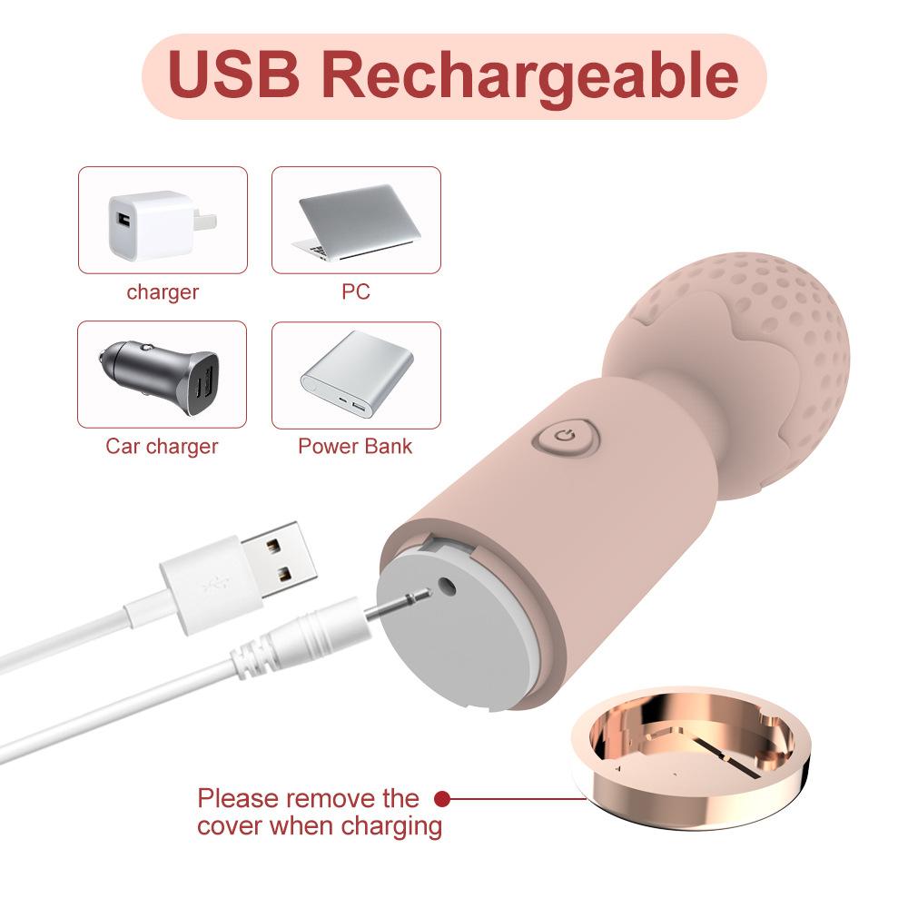Strawberry AV10 frequency USB charging mini massager