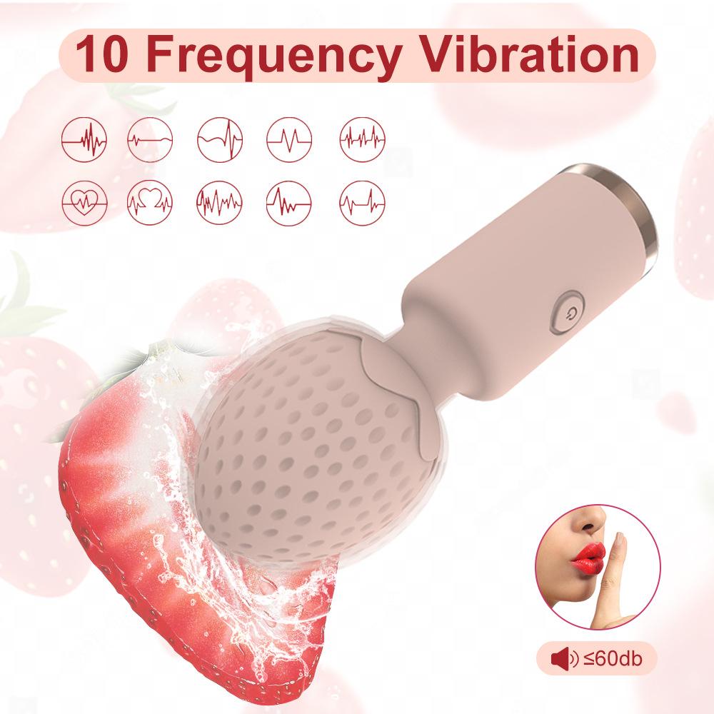 Strawberry AV10 frequency USB charging mini massager