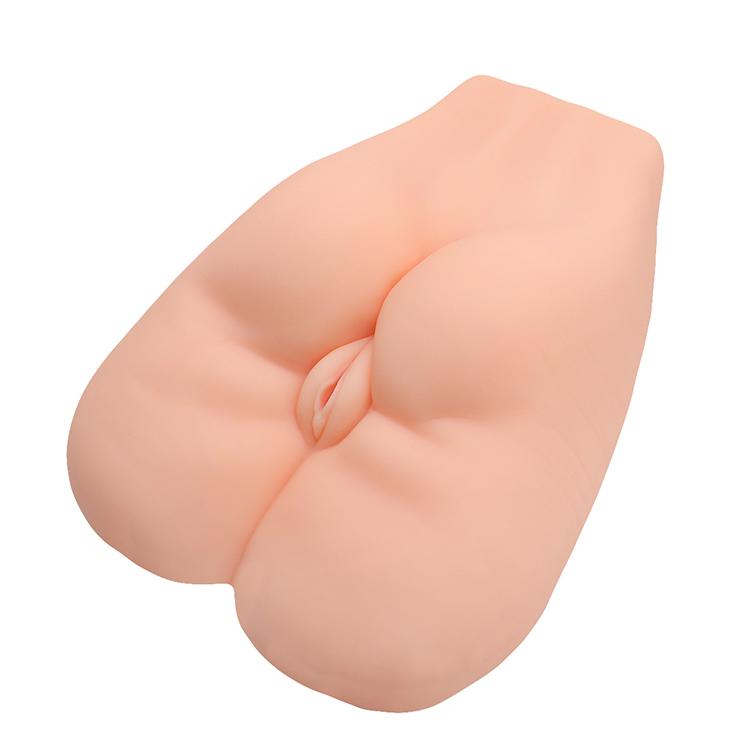 Super soft and realistic Ass, with a large buttocks in proportion to the real person dual channel (vaginal, anal) 3kg