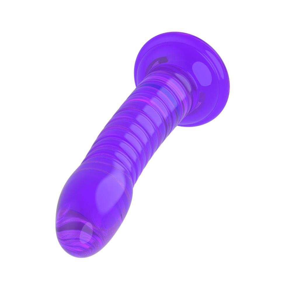 Threaded anal penis - purple