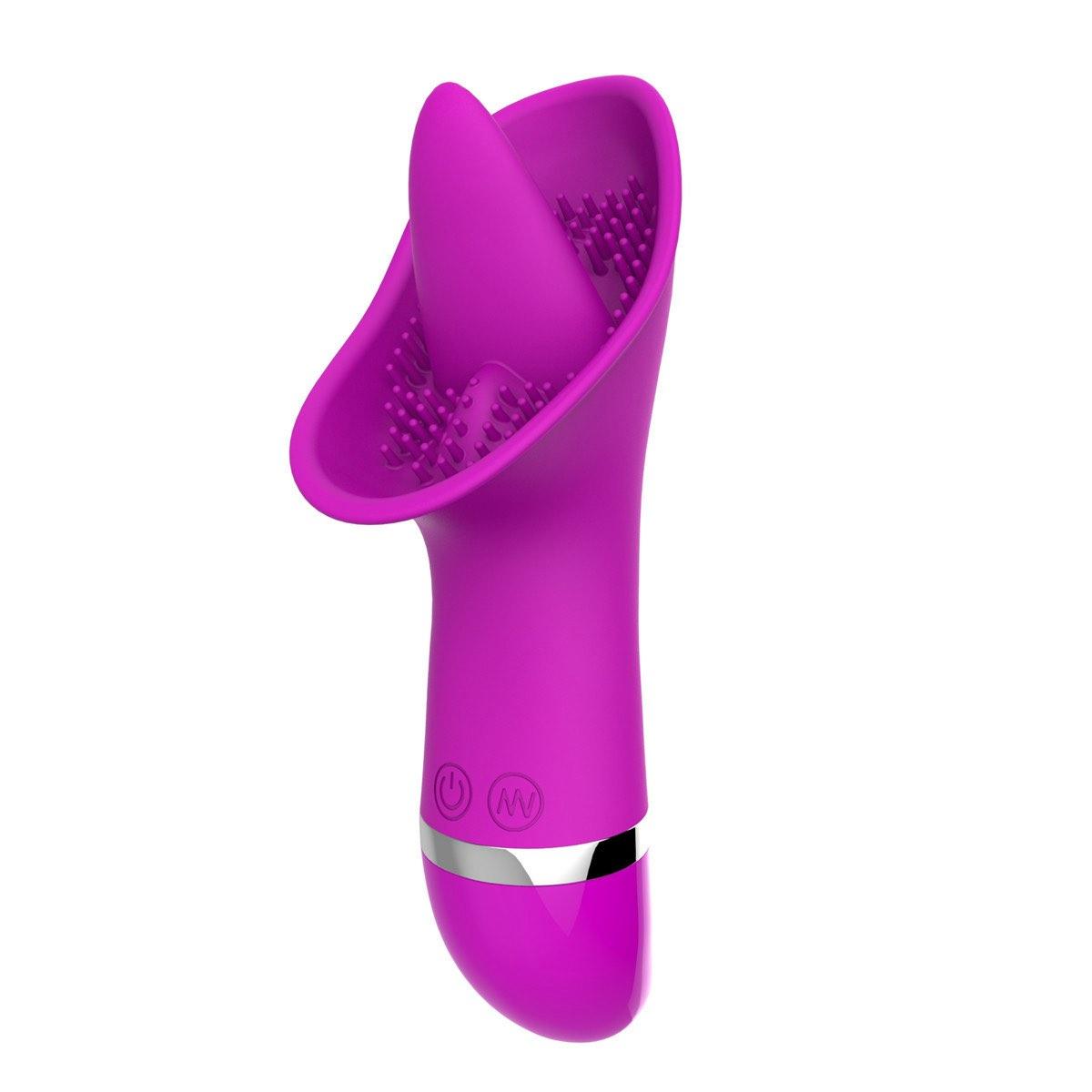 Tongue licking clitoral masturbation massage stick