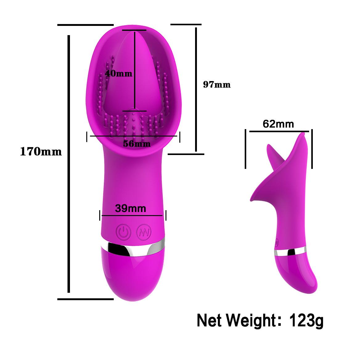 Tongue licking clitoral masturbation massage stick