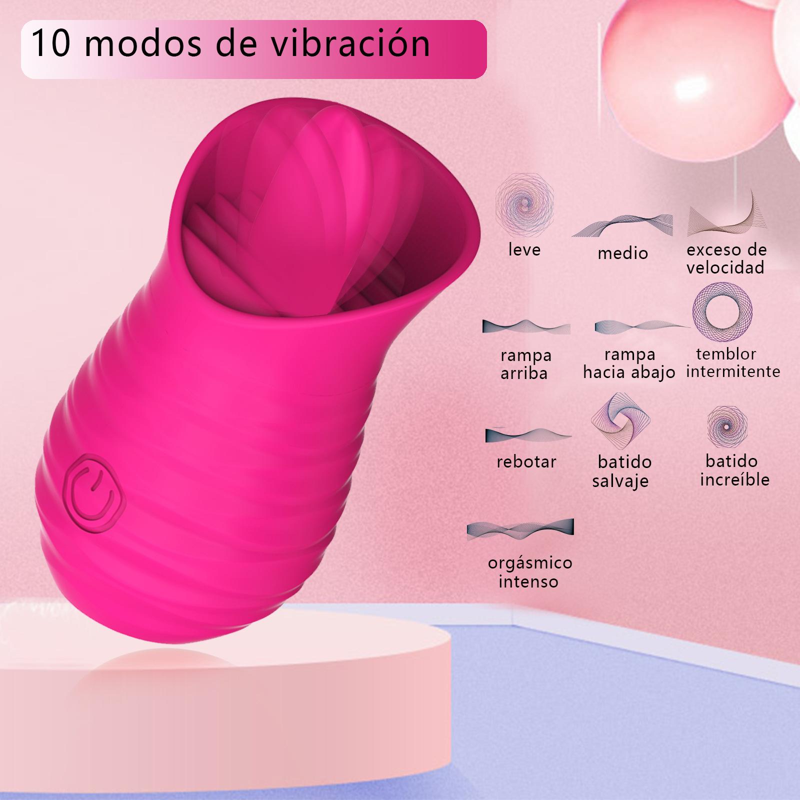 Tongue licking vibrator stimulates clitoral USB charging