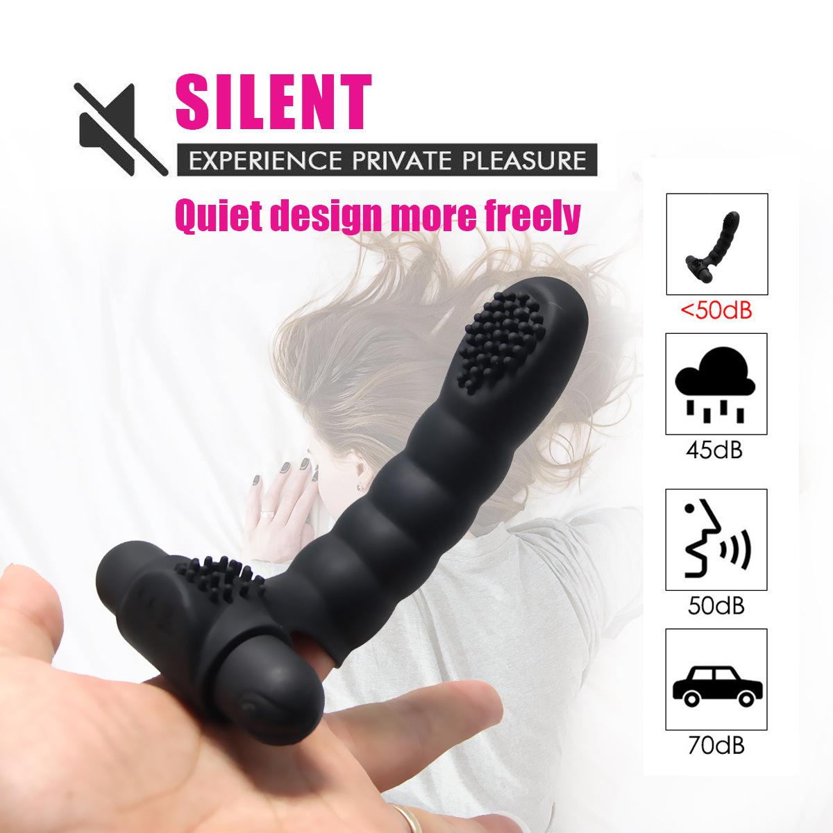 USB charging silicone finger vibration sleeve G point
