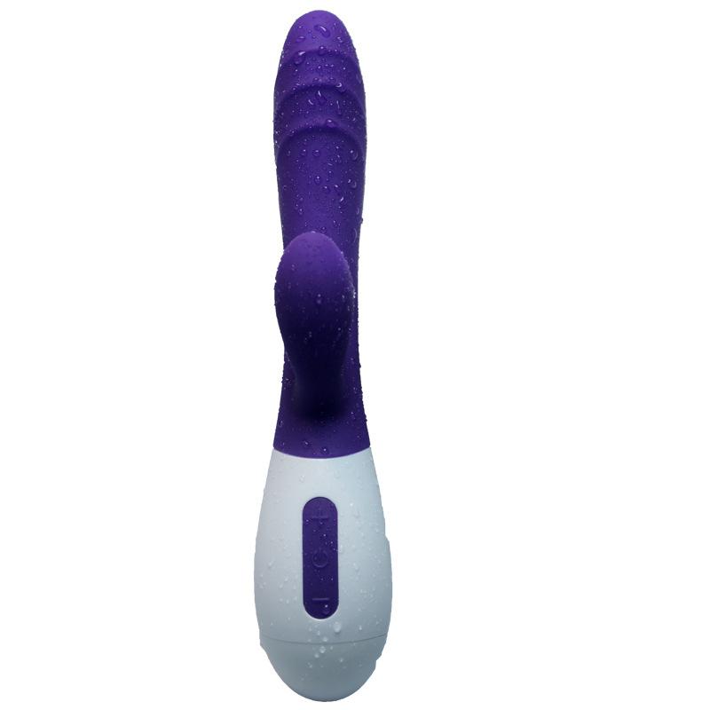 USB charging silicone dual head vibrator (head pattern)