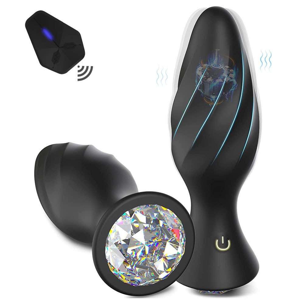 Wireless remote control, anal plug, prostate massager, male and female shared post masturbation device