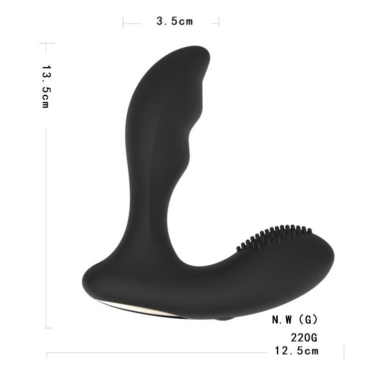 Wireless remote control male prostate massager