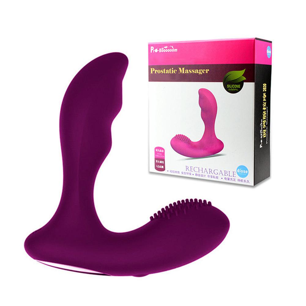 Wireless remote control male prostate massager