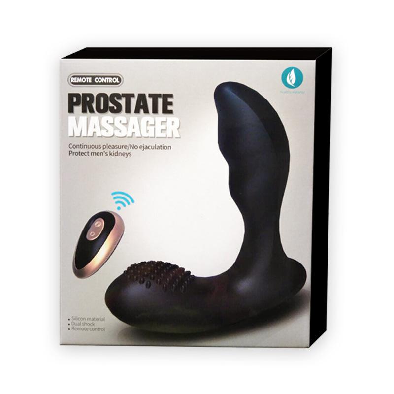 Wireless remote control male prostate massager