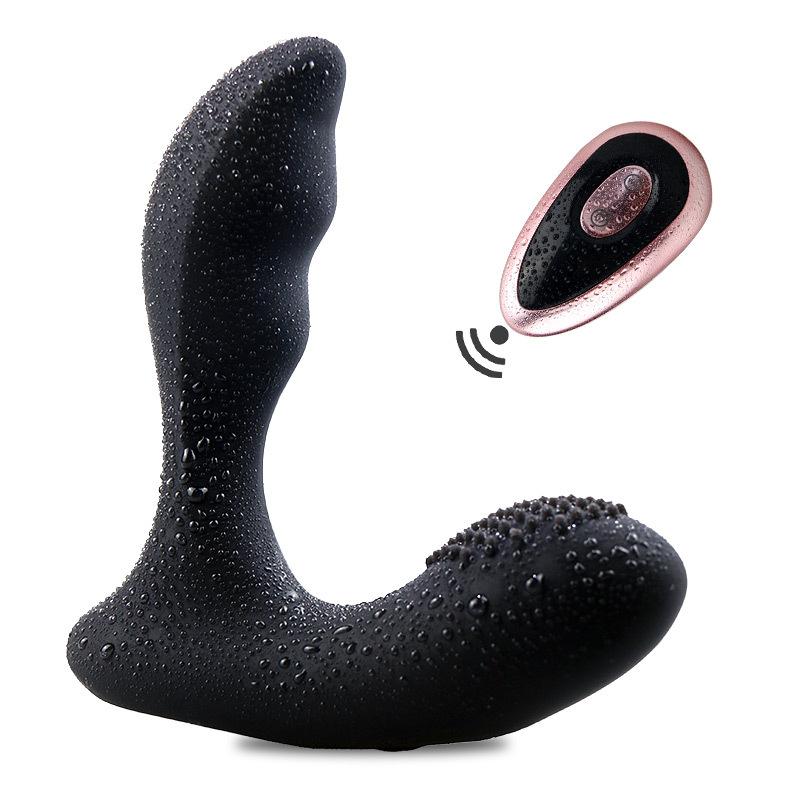 Wireless remote control male prostate massager